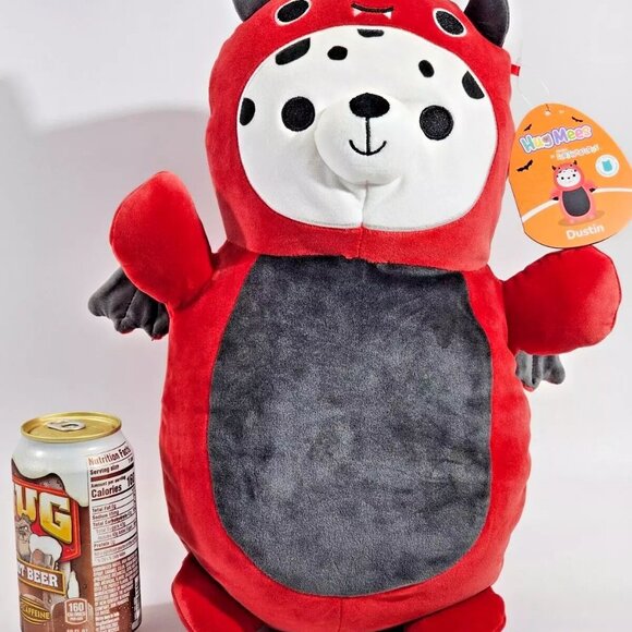 Squishmallow KellyToy Hug Mees Dustin Dalmation Dog Devil Horns 16" Plush 48-2 - Picture 2 of 8